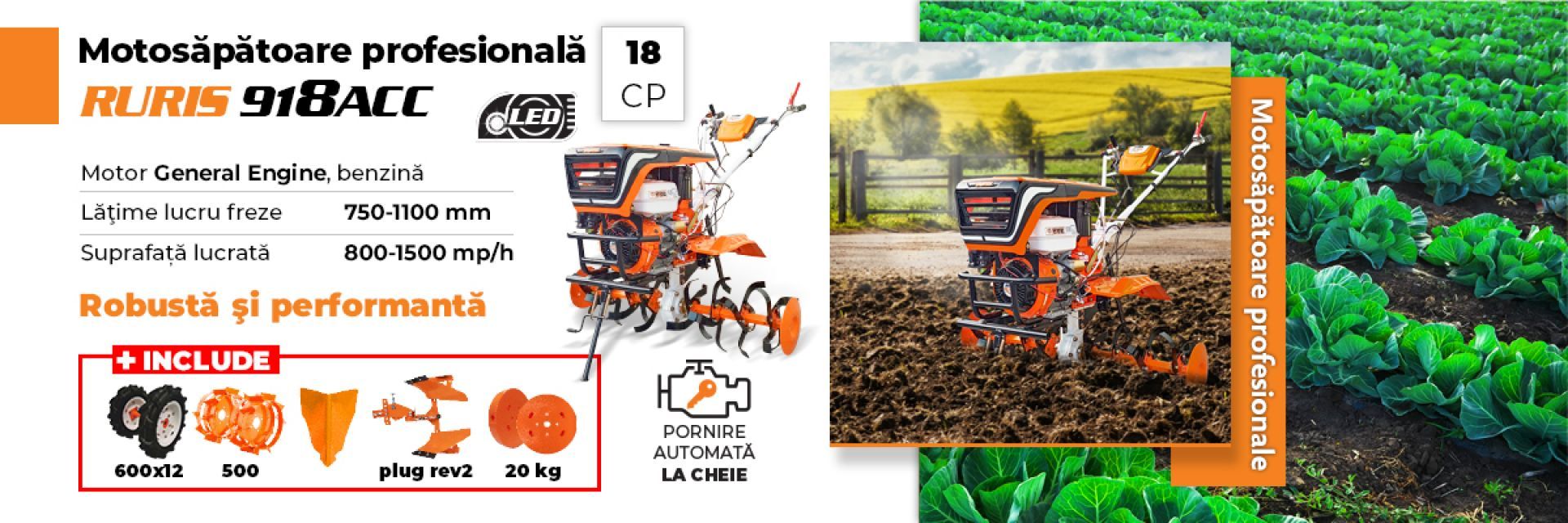 Motosapatoare RURIS 918ACC Motosapatoare RURIS 918ACC