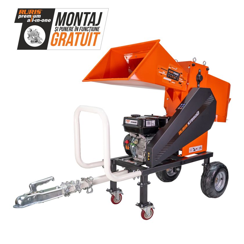 Tocator de crengi si resturi vegetale  RURIS STB 800 9 CP 