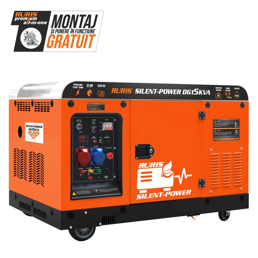 Generator RURIS Silent-Power DG15KVA 27 CP - 13 kW