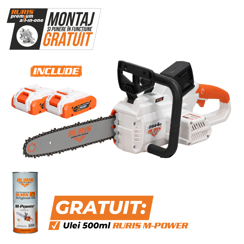 Promo Electroferastrau pe acumulator RURIS 2844e {contine 2 acumulatori 2400e x-charge}