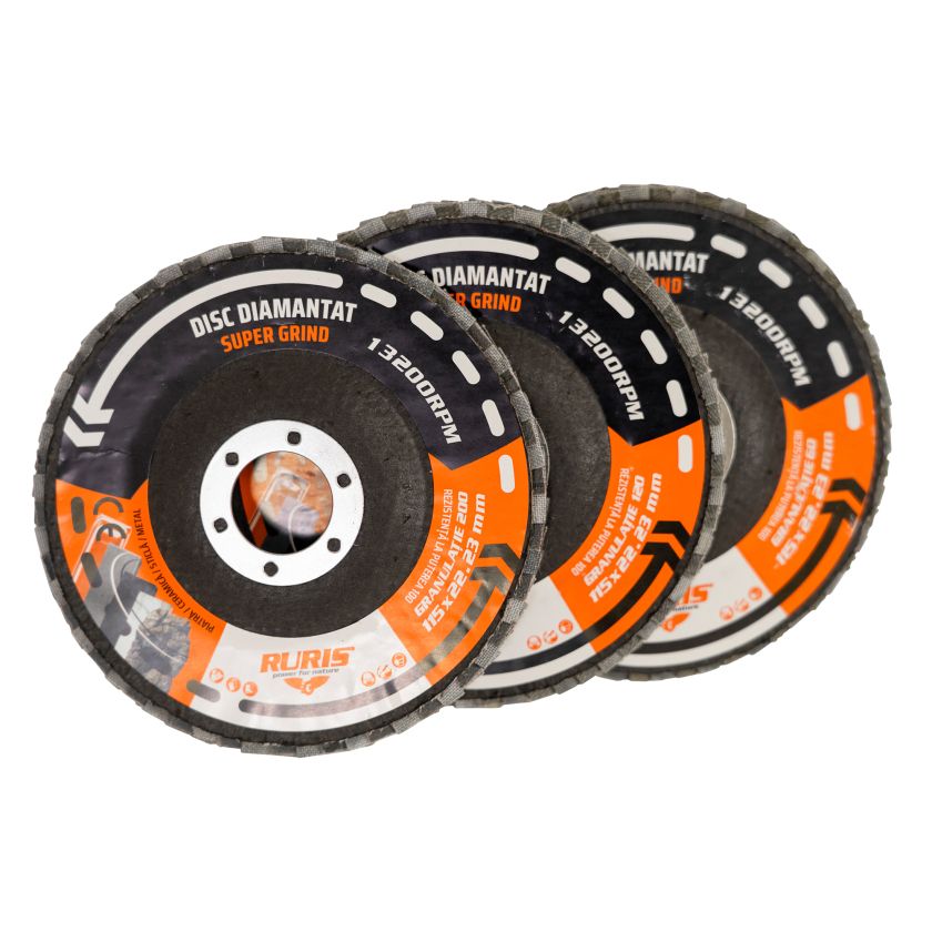 Set Disc Diamantat pentru Slefuire RURIS Super Grind 115x22.23