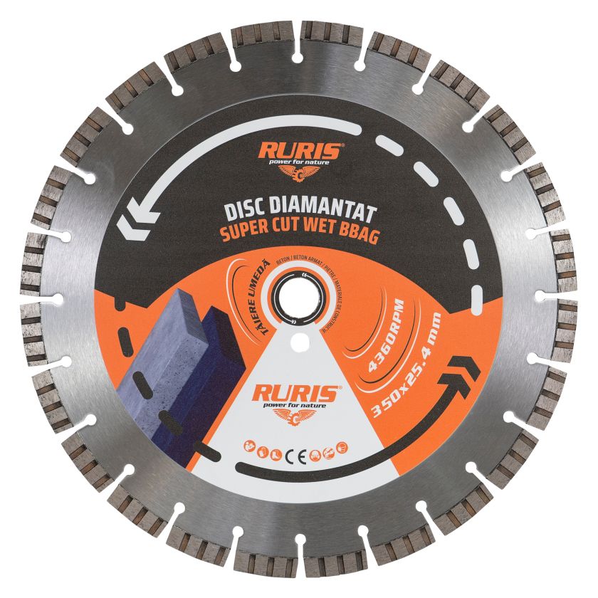 Disc RURIS Super Cut Wet BBAG 350x25.4