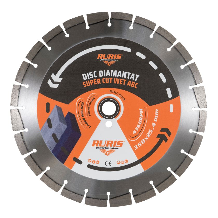 Disc RURIS Super CUT Wet ABC 350x25.4