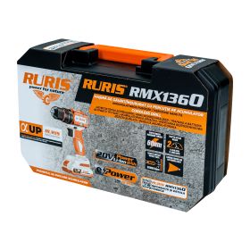 Masina de gaurit/insurubat cu percutie pe acumulator RURIS  RMX 1360