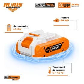Acumulator RURIS Alfa UP 2400e X - Charge 20 V