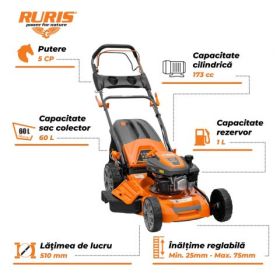 Masina de tuns gazon DAC 150 XR 5 CP